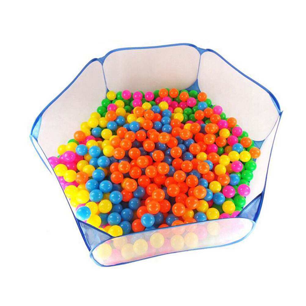 Kids Outdoor Playhouse - 1Pcs Blue Foldable Playpen Ocean Ball