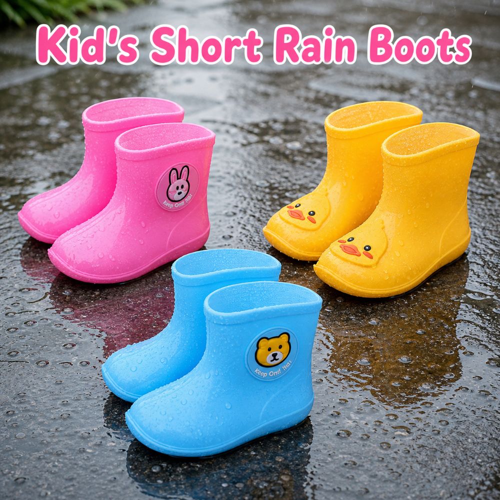 Kids Outdoor Boots - Non-slip Children's Short Rain Boots Low-top