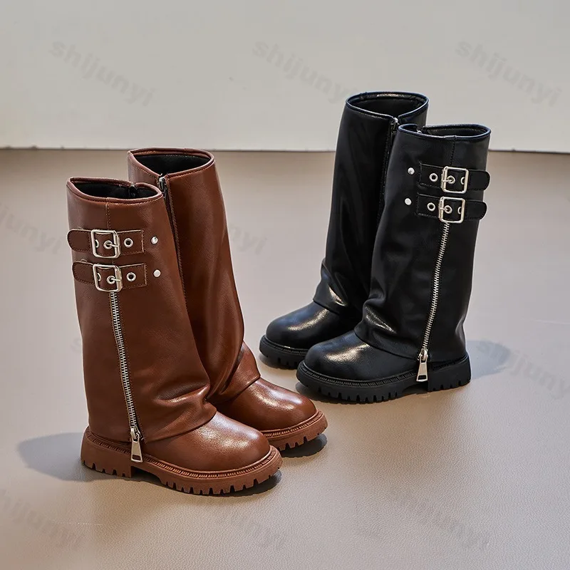 Kids Outdoor Boots - Children's Pu Leather Boots 2026 Autumn