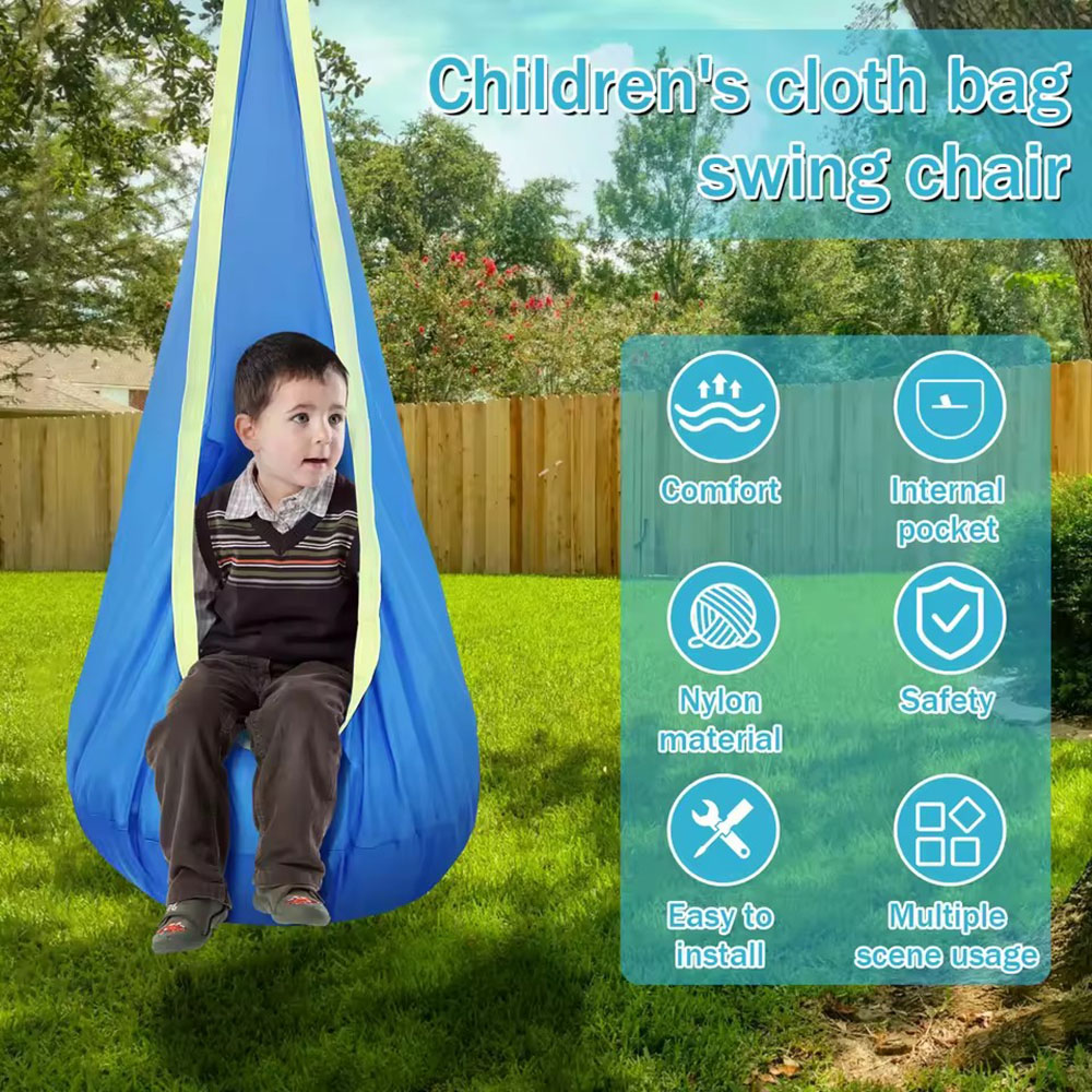 Kids Pod Swing Seat Nylon Hang - Kids Outdoor Swing Chair ulasan dan harga