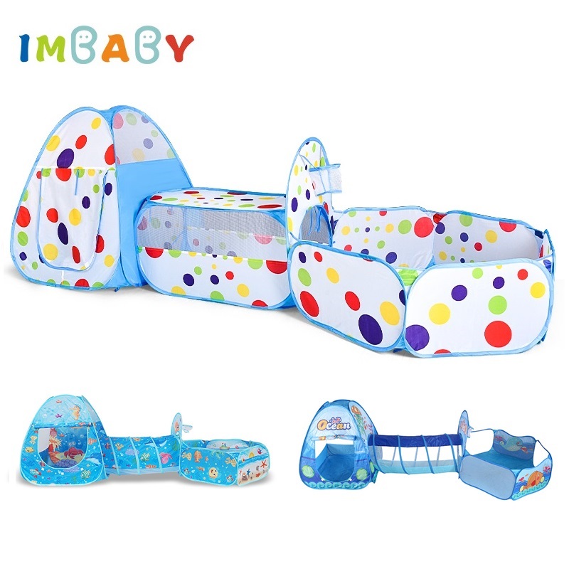 IMBABY 3 in 1 Ball Pool Foldin - Kids Outdoor Playhouse ulasan dan harga