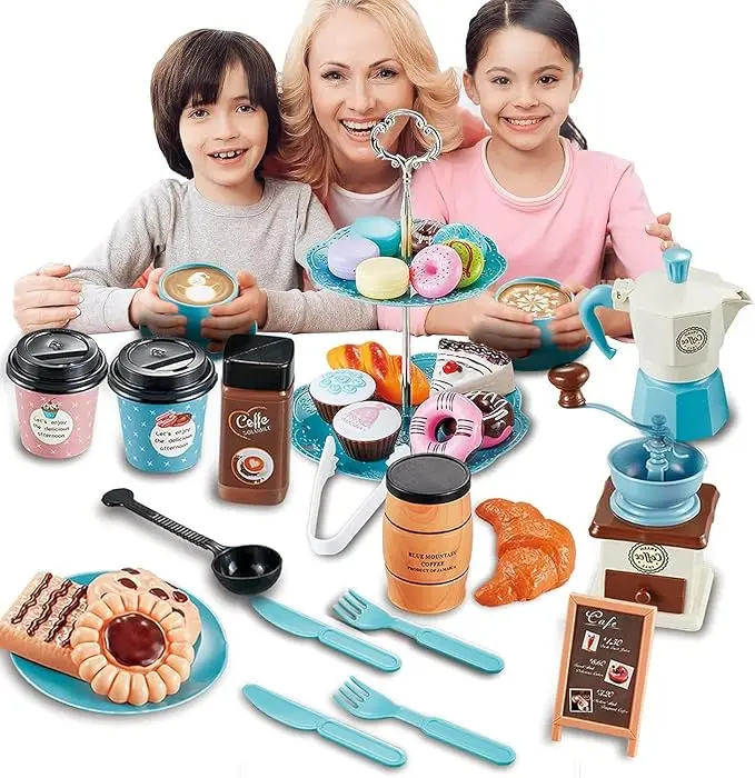 Pretend Play Simulation Coffee - Kids Outdoor House With Kitchen ulasan dan harga