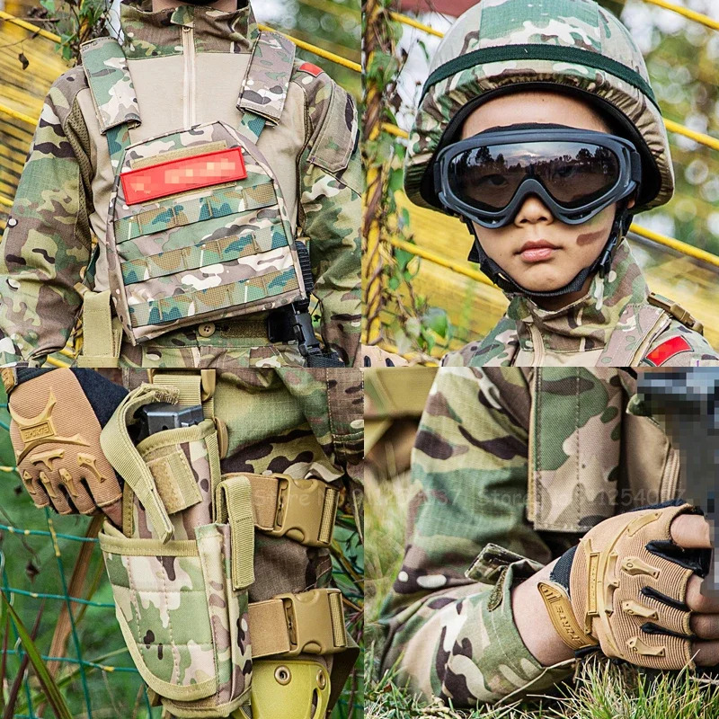 Children Tactical Camouflage S - Kids Outdoor Jumpsuit ulasan dan harga