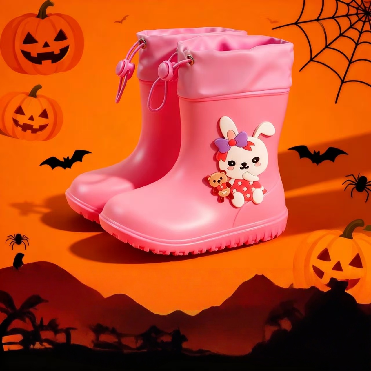 Cute Rabbit Rain Boots for Kid - Kids Outdoor Boots ulasan dan harga