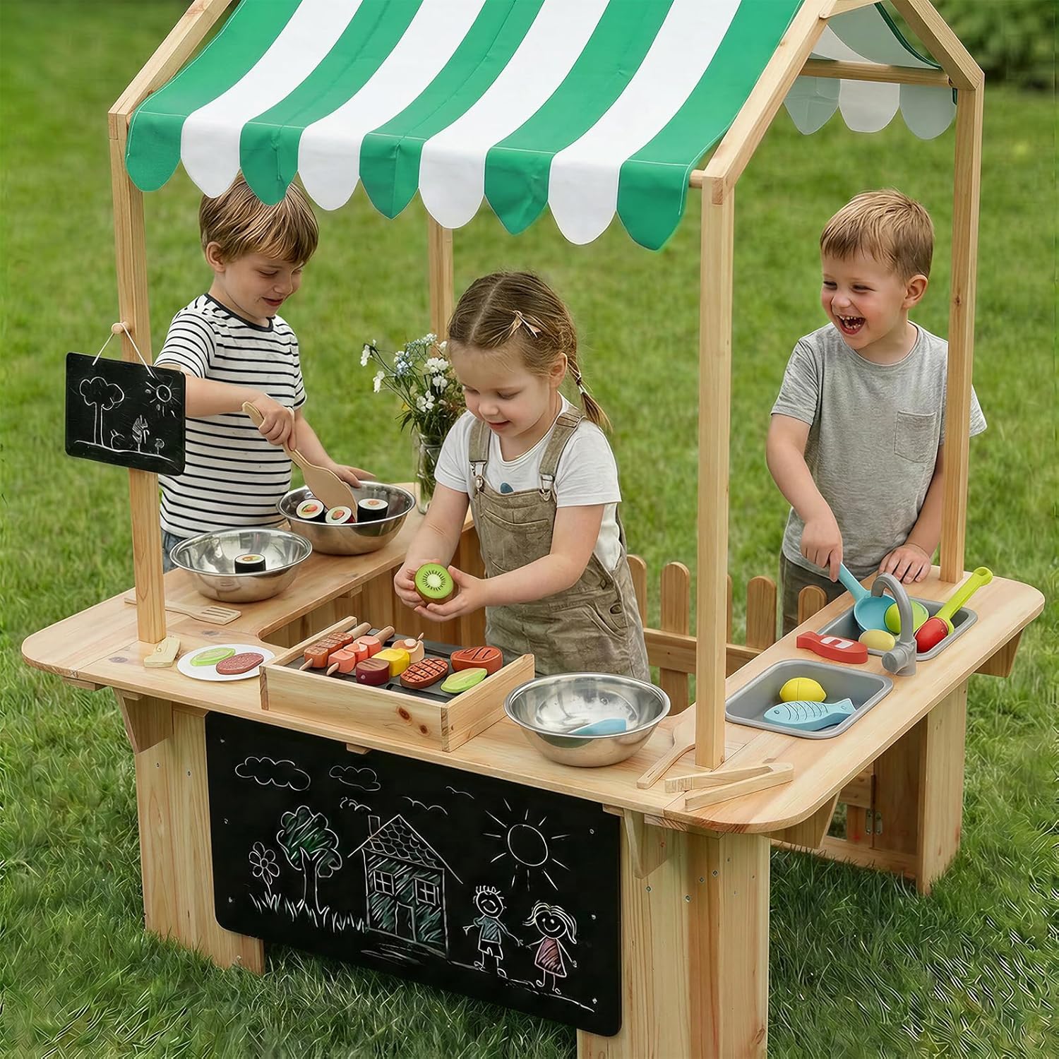 Kids Outdoor Playhouse, Mud Ki - Kids Outdoor Mud Kitchen ulasan dan harga