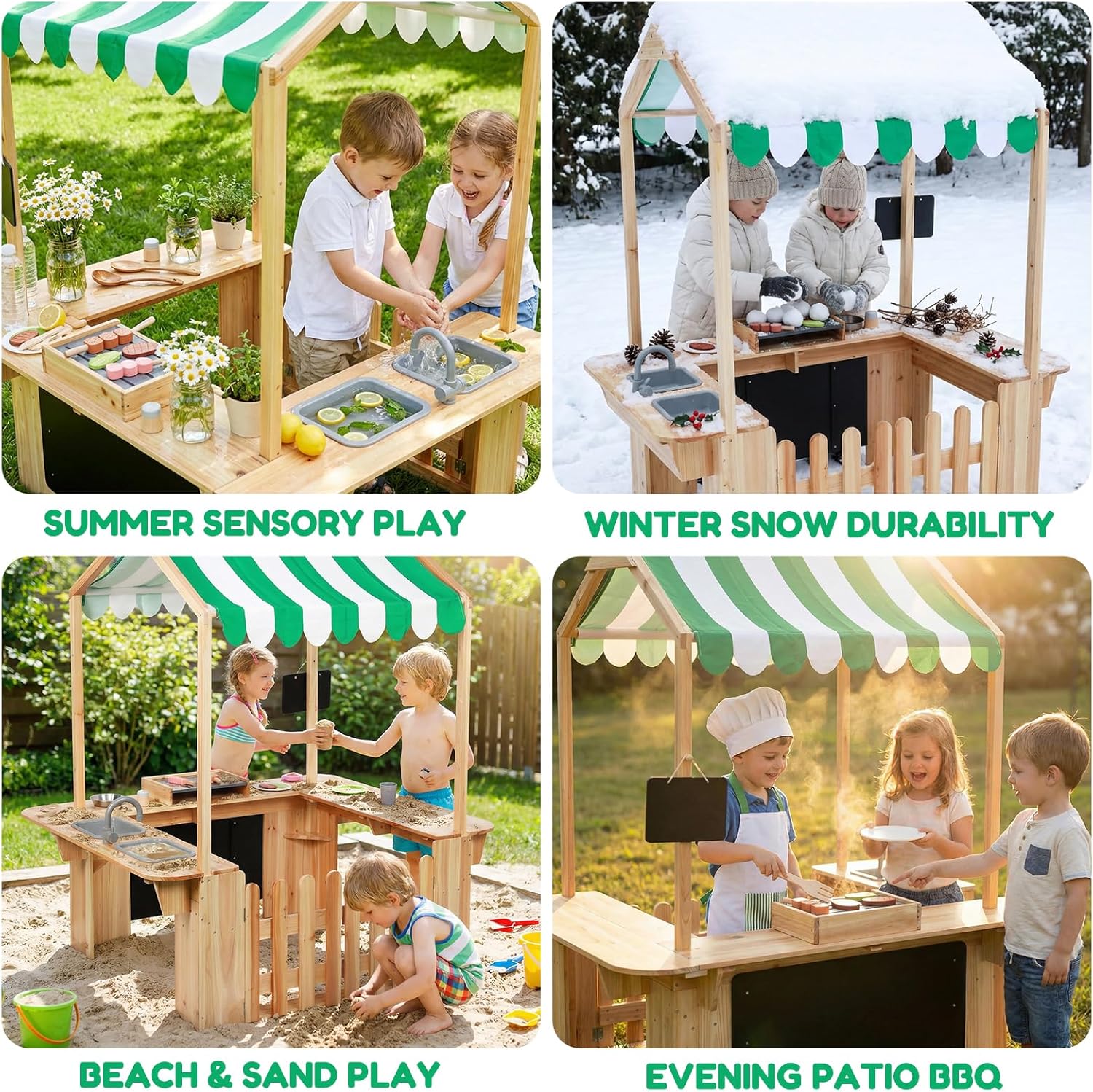 Kids Outdoor Playhouse, Mud Ki - Kids Outdoor Mud Kitchen ulasan dan harga
