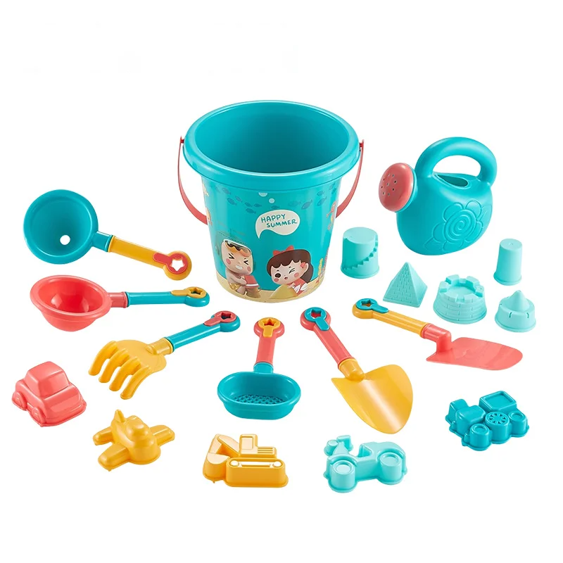 18PCS Beach Toy Set Bucket Sea - Kids Outdoor Mud Kitchen ulasan dan harga