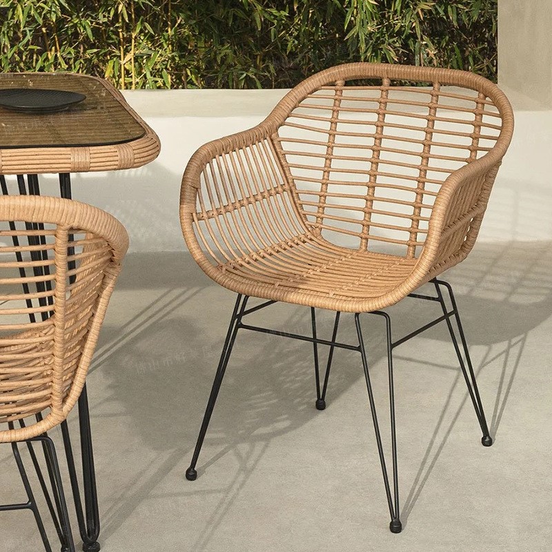 MOMO Ins Rattan Outdoor Balcon - Kids Outdoor Dining Table ulasan dan harga