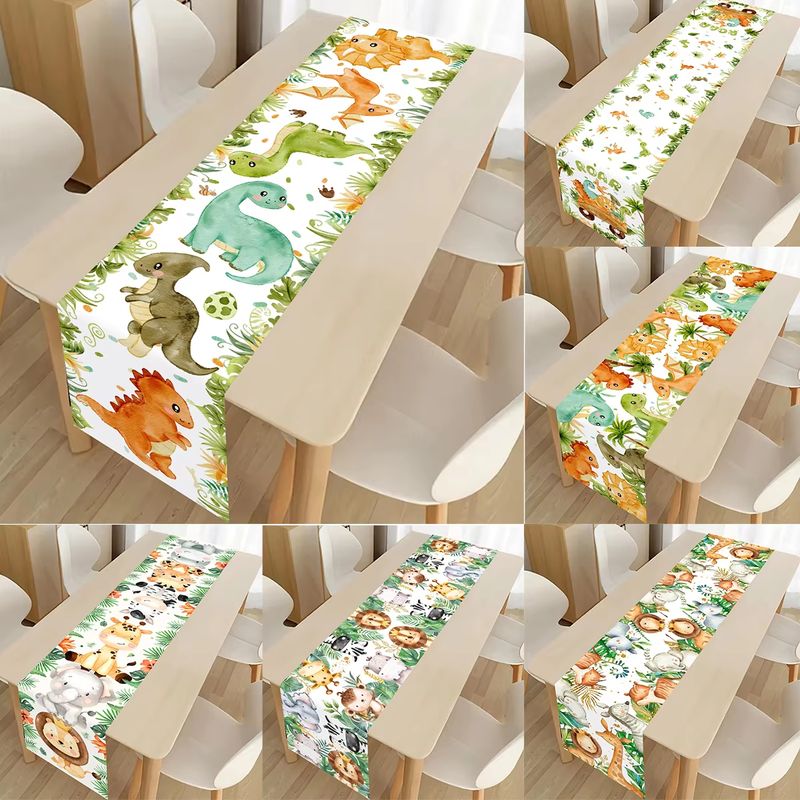 VIKAMA Kids Table Runner Dinos - Kids Outdoor Dining Table ulasan dan harga