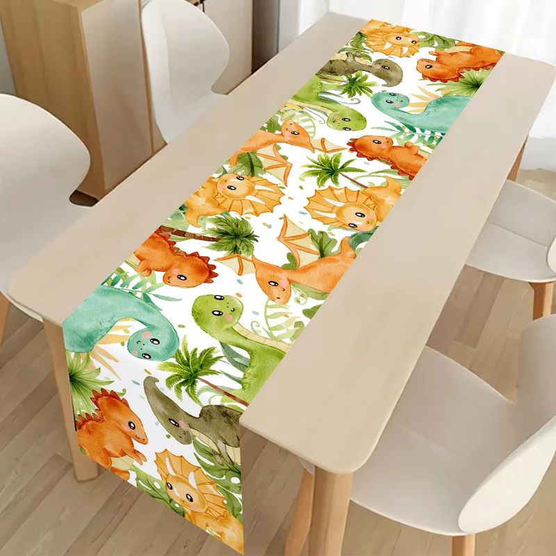 VIKAMA Kids Table Runner Dinos - Kids Outdoor Dining Table ulasan dan harga