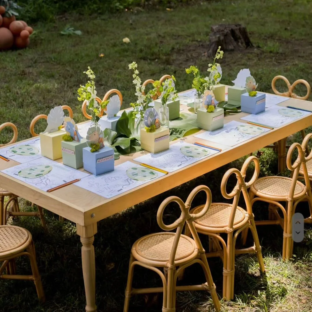 For Commercial Outdoor Rattan  - Kids Outdoor Dining Table ulasan dan harga