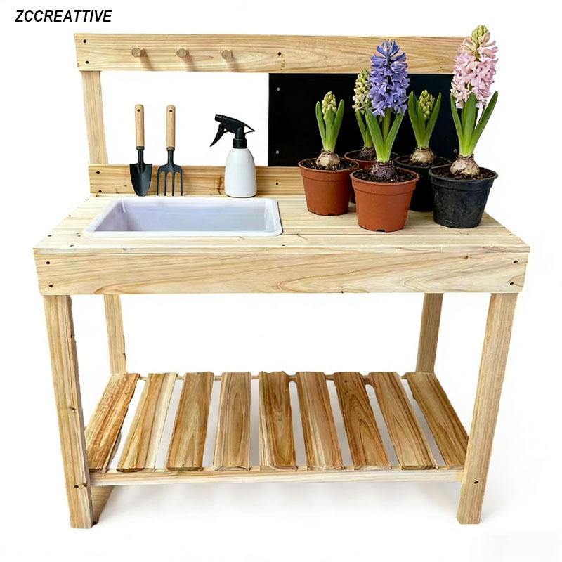 ZCCREATTIVE Children Wooden Po - Kids Outdoor Mud Kitchen ulasan dan harga