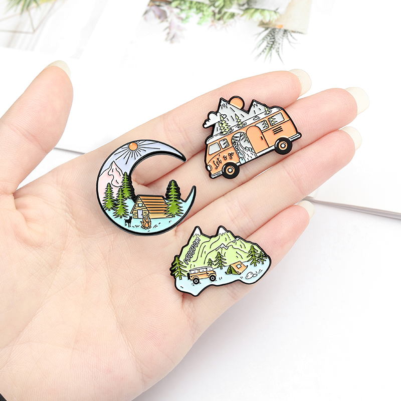 Go Camping Enamel Pins Custom  - Kids Outdoor Grill ulasan dan harga
