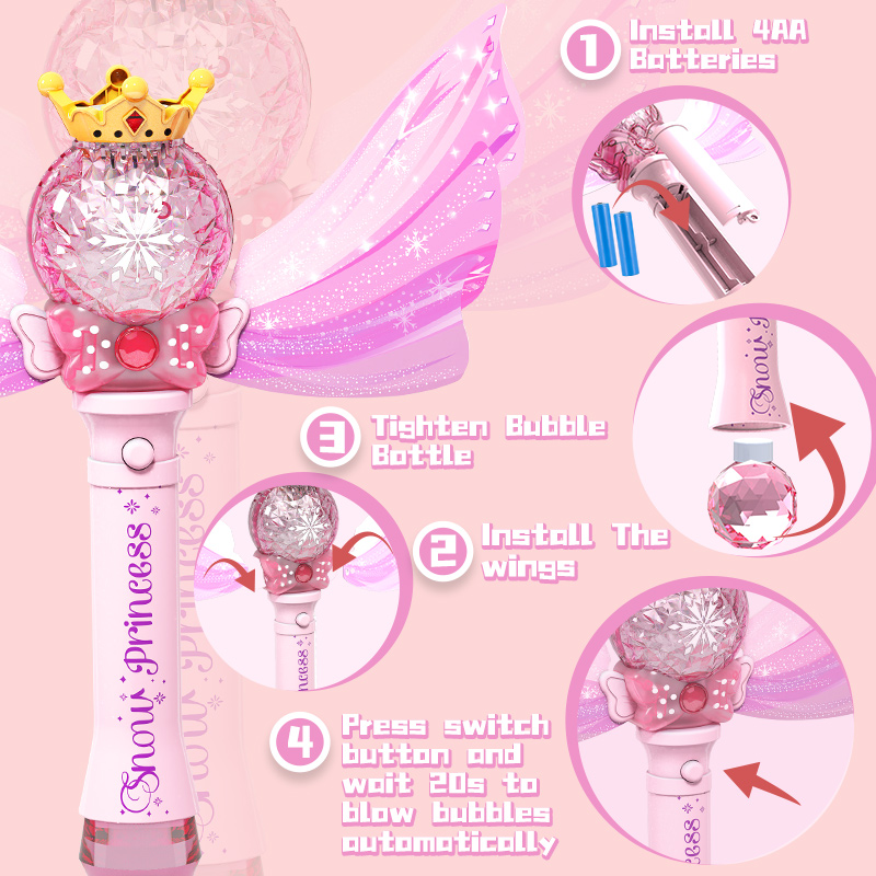 Princess Angel Wing Bubble Wan - Bubble Sword Wand ulasan dan harga