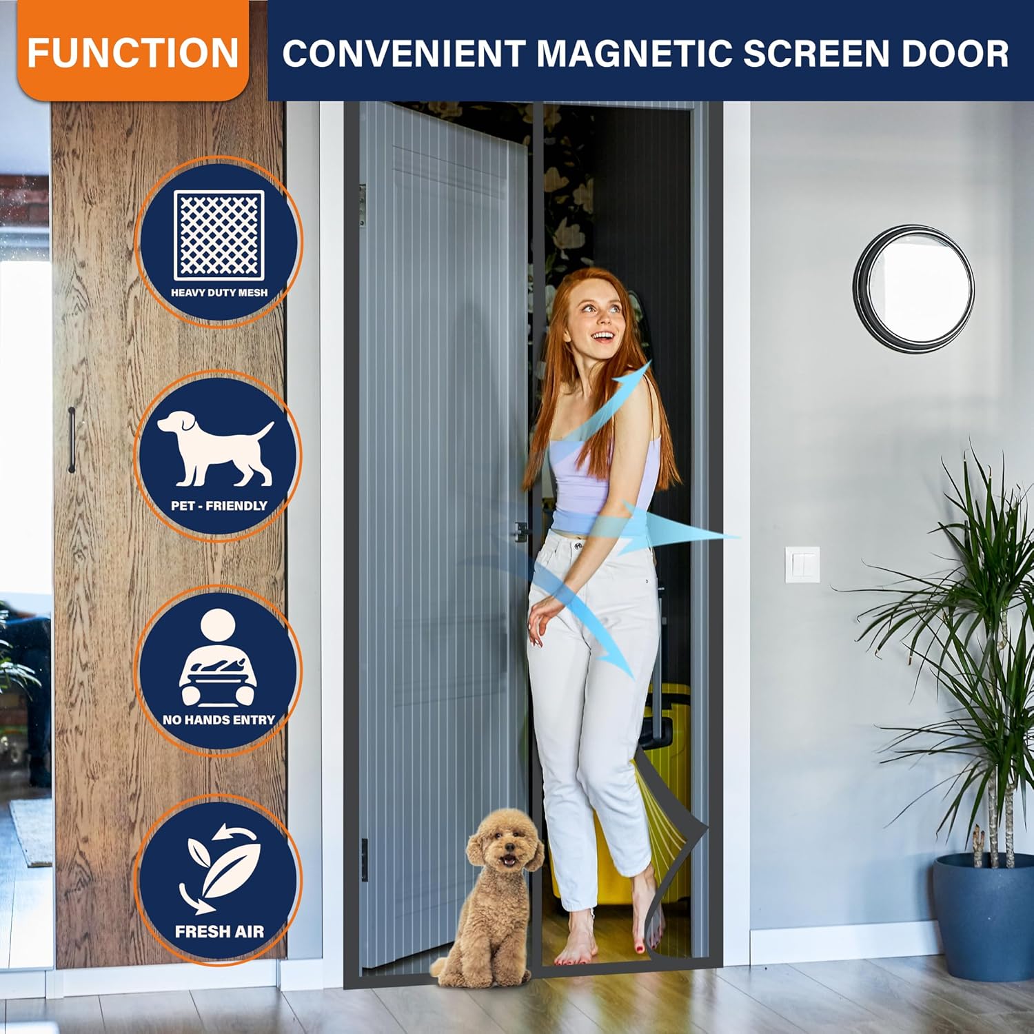 Magnetic Screen Door，Screen Do - Outdoor Kid Friendly ulasan dan harga