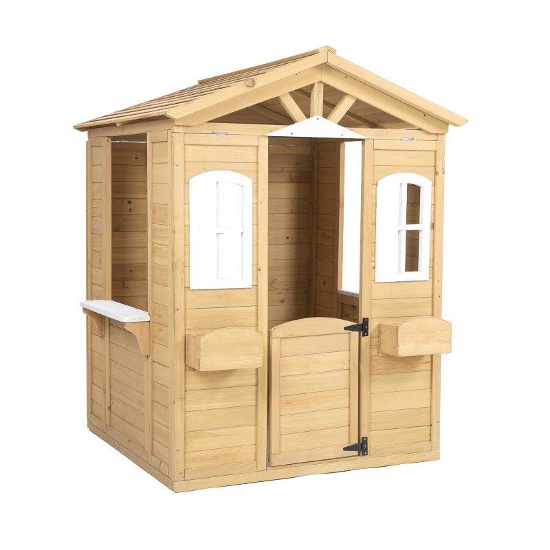 Modern Classic Solid Wood Play - Kids Outdoor Playhouse ulasan dan harga