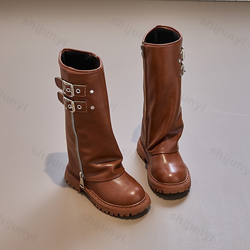 Children's Pu Leather Boots 20 - Kids Outdoor Boots ulasan dan harga
