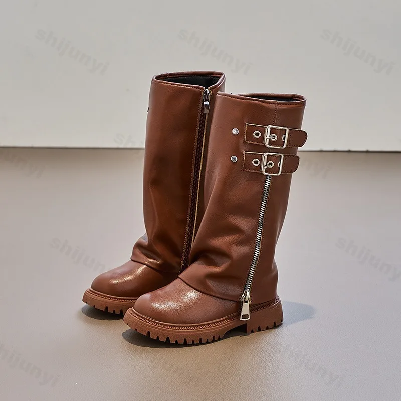 Children's Pu Leather Boots 20 - Kids Outdoor Boots ulasan dan harga