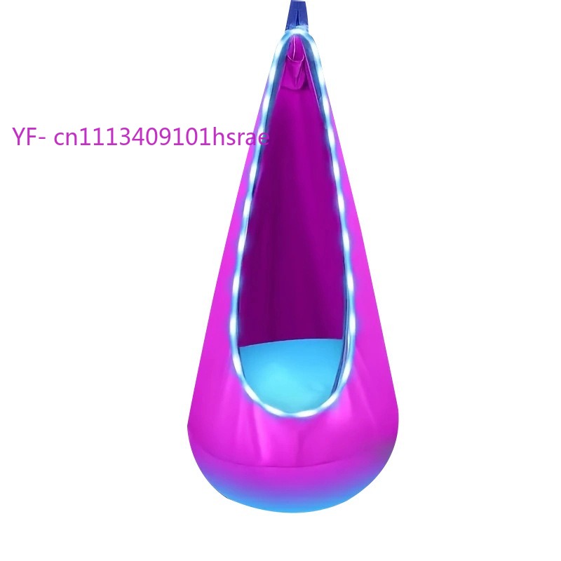 Glowing LED Inflatable Hammock - Kids Outdoor Swing Chair ulasan dan harga
