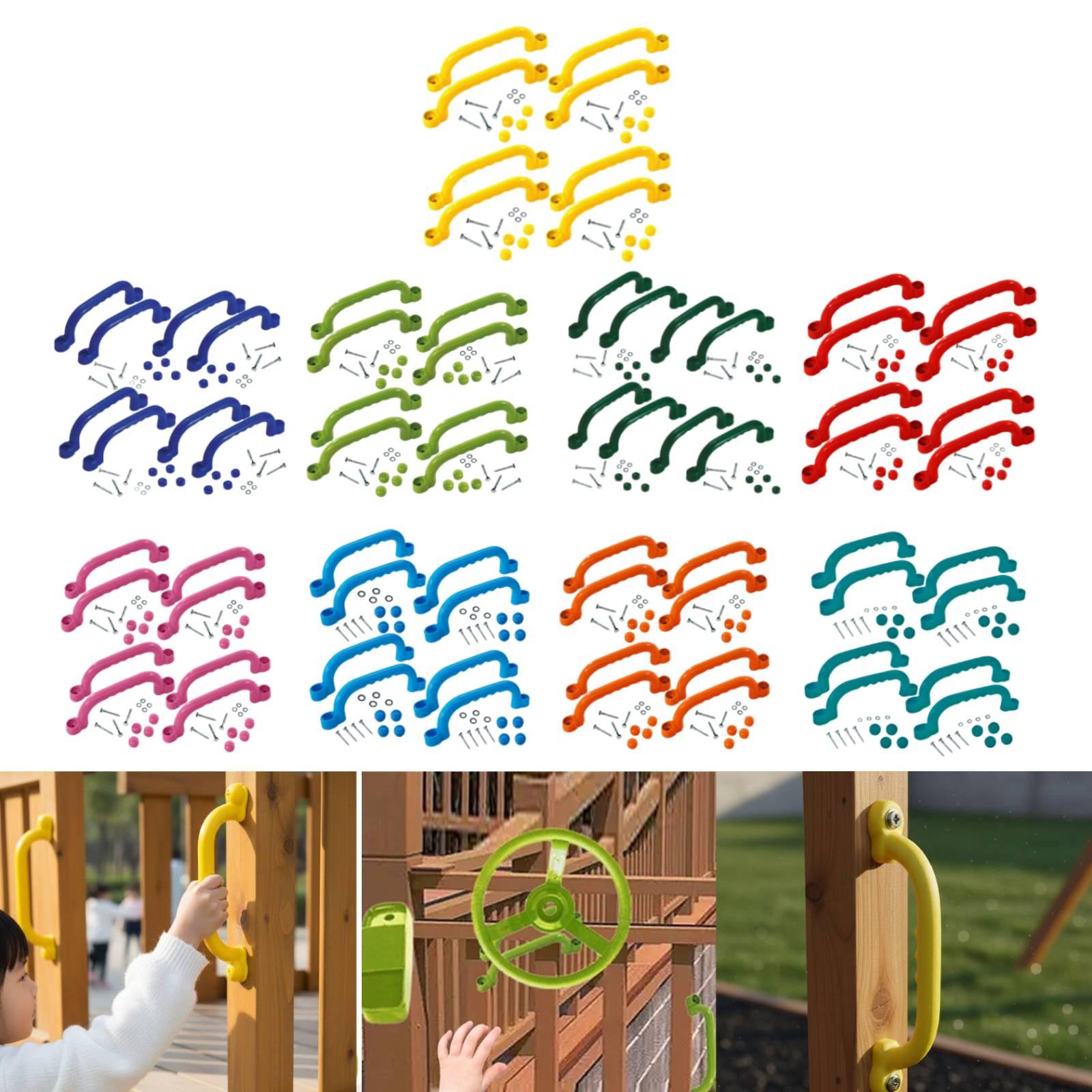 8Pcs Climbing Frame Handles Ea - Kids Outdoor Playhouse ulasan dan harga