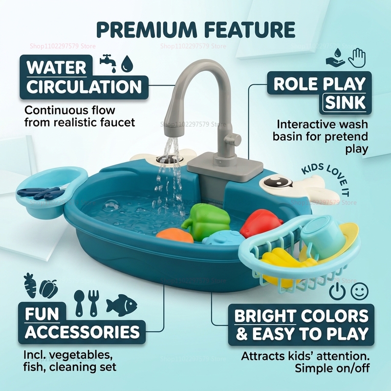 Toddler Interactive Water Play - Kids Outdoor Mud Kitchen ulasan dan harga