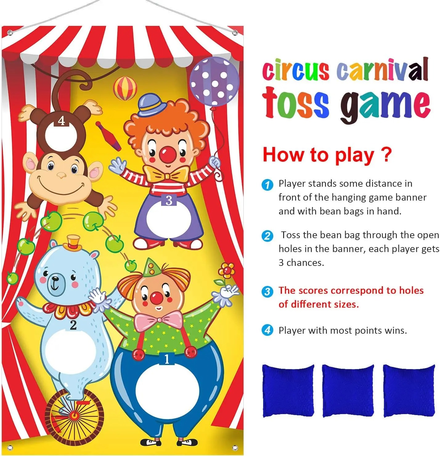 Circus Clown Monkey Bear Bean  - Kids Outdoor Grill ulasan dan harga