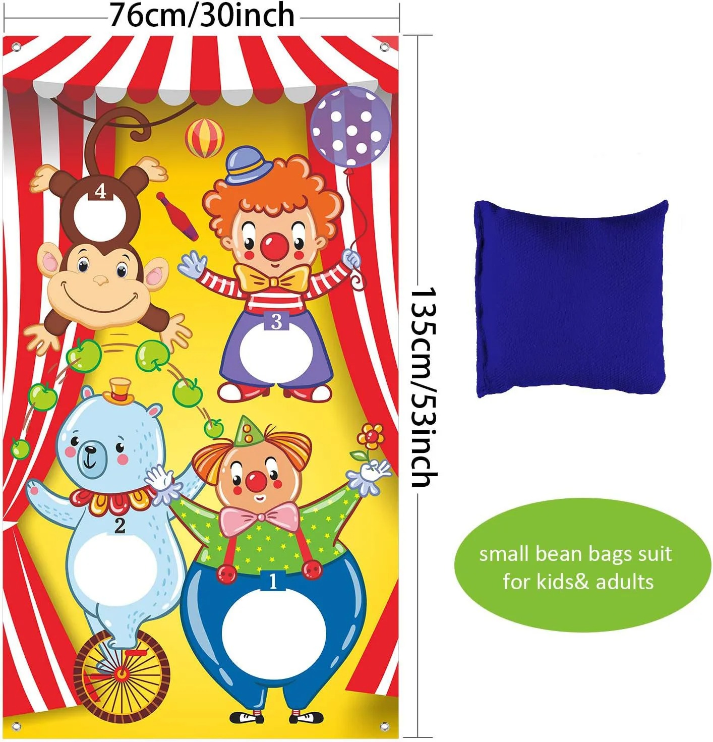Circus Clown Monkey Bear Bean  - Kids Outdoor Grill ulasan dan harga