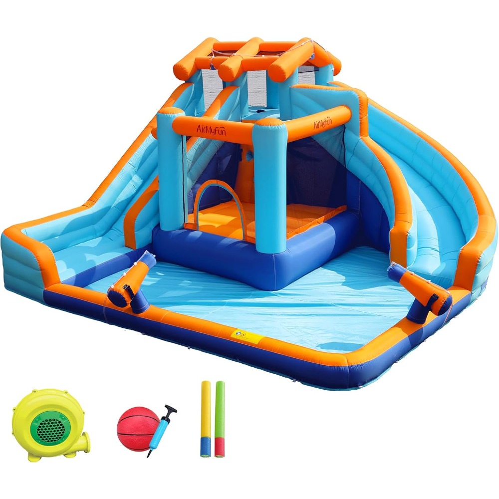 Large Water Slide Bounce House - Kids Outdoor Playhouse ulasan dan harga