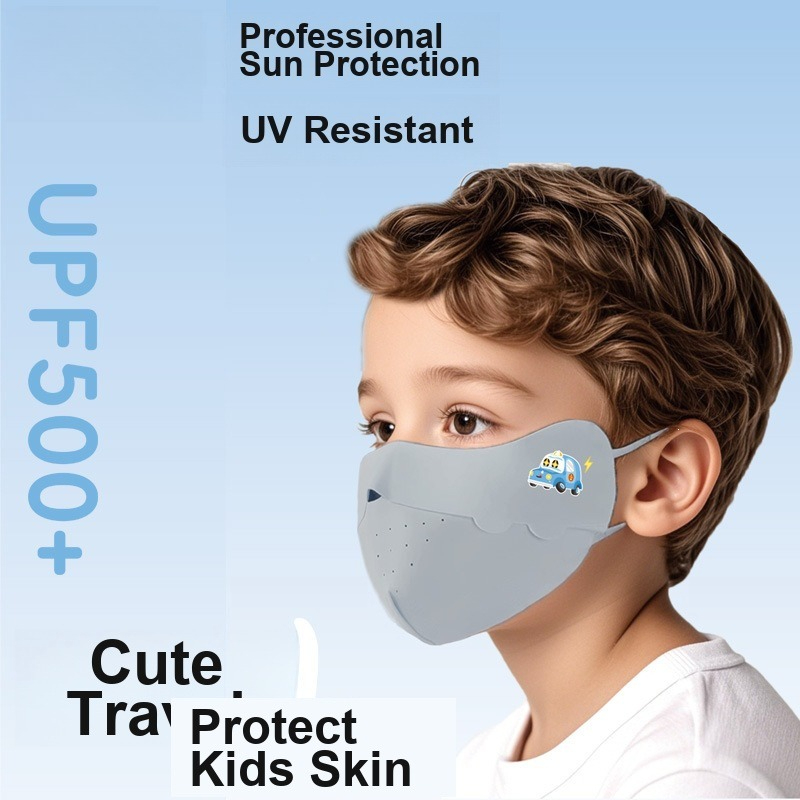 Kids Ice Silk Face Mask Cute P - Outdoor Kid Friendly ulasan dan harga